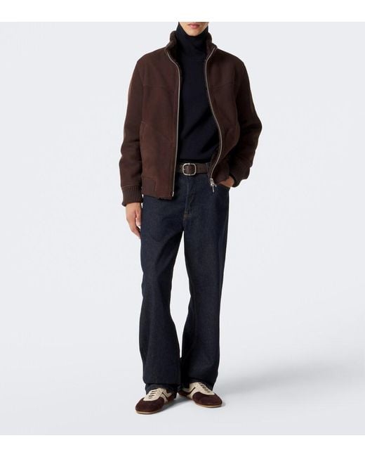 Arma Brown Arek Suede Blouson Jacket for men