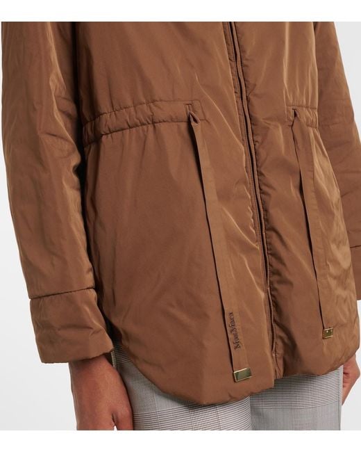 Max Mara Brown The Cube Hooded Jacket