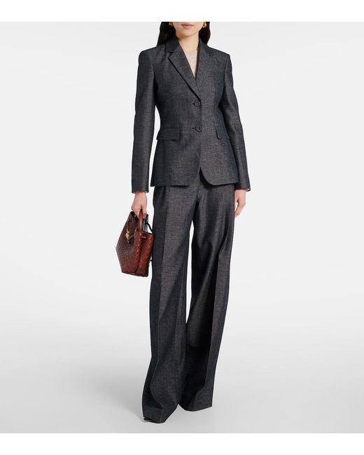 Altuzarra Black Blazer Fenice Aus Baumwolle Und Seide