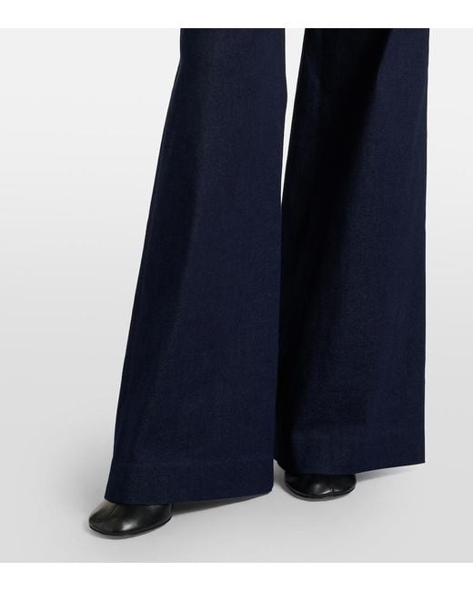 Veronica Beard Blue Crue Wide-Leg Jeans