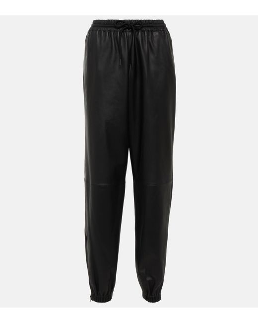 Pantalon de survetement en cuir Wardrobe NYC en coloris Black