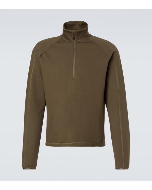 Aztech Mountain Green Aztech Fleece Half-Zip Sweater for men