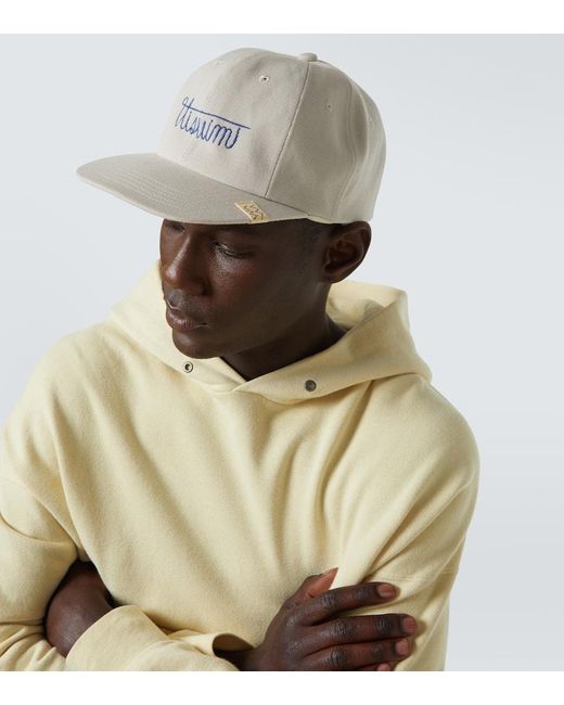 Visvim White Excelsior Ii Wool And Linen Baseball Cap for men