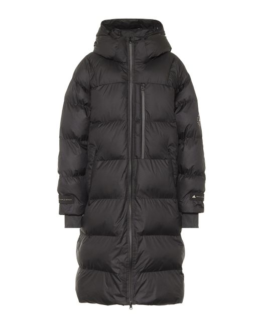 Adidas By Stella McCartney Black Long Puffer Jacket