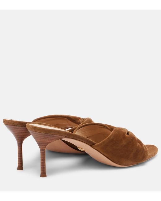 Veronica Beard Brown Tullia Suede Mules