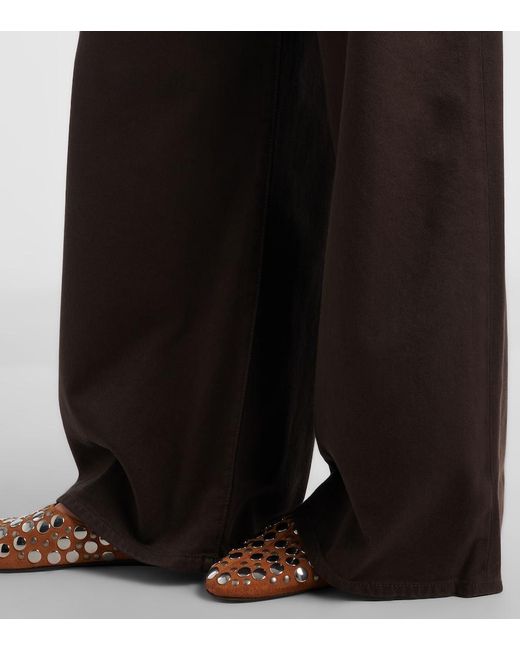 Sportmax Black Siamese Wide-Leg Jeans