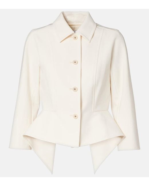 Max Mara Natural Peplum Jacket