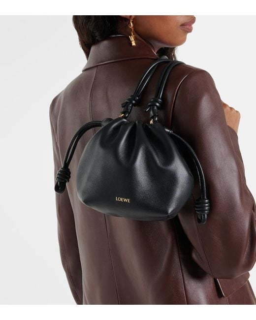Loewe Black 'flamenco Mini' Shoulder Bag,