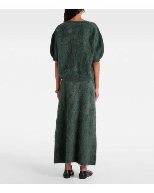 Lisa Yang Green Pullover Juniper Aus Kaschmir