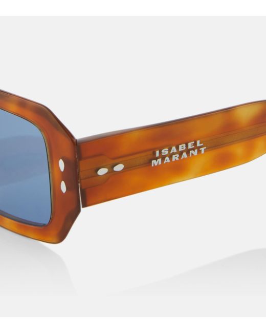 Isabel Marant Blue Rectangular Sunglasses