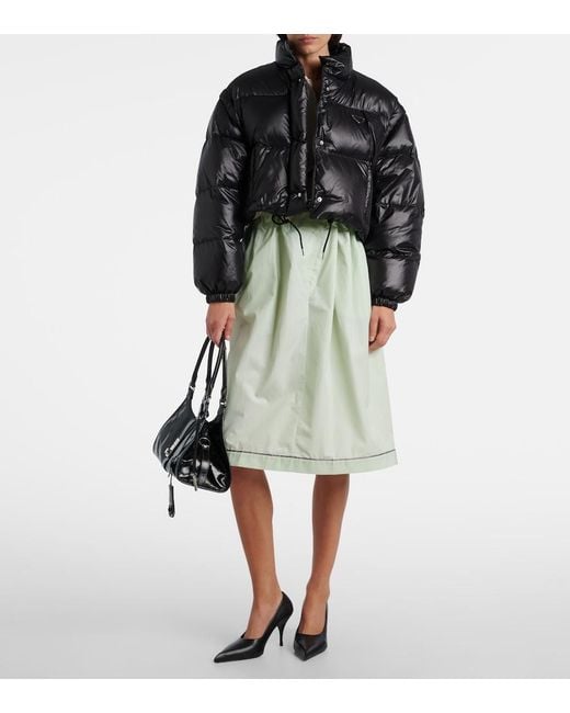 Prada Black Re-Nylon Cropped Nylon Jacket