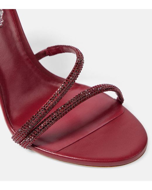 Rene Caovilla Pink Margot Embellished Sandals