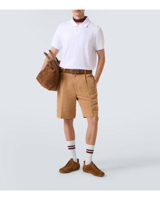 Dunhill Sneakers Davies Automotive Aus Veloursleder in Brown für Herren