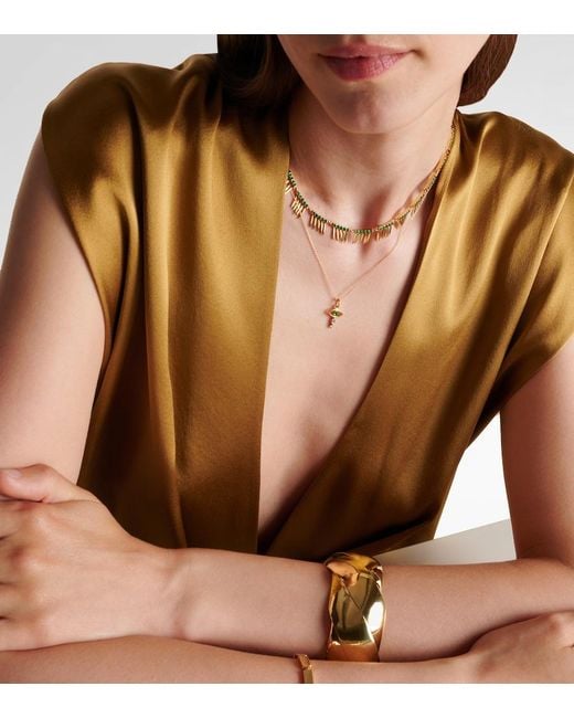 Ileana Makri White 18kt Gold Necklace With Diamonds