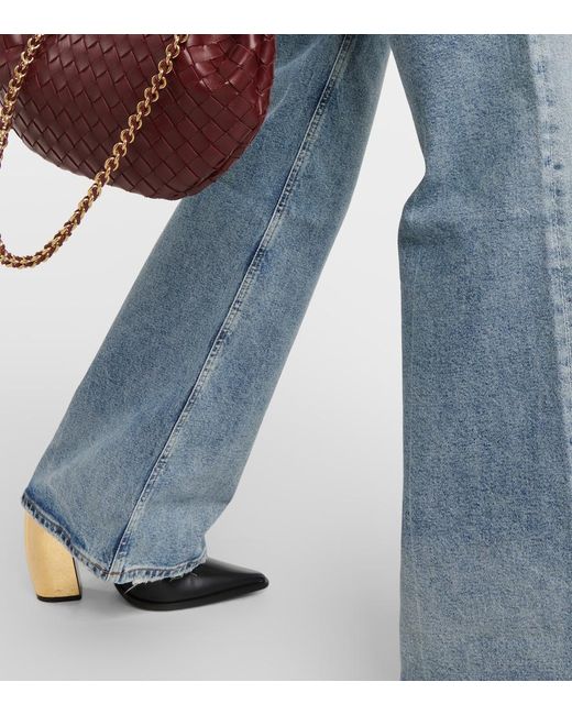 Citizens of Humanity Blue Paloma High-Rise Wide-Leg Jeans