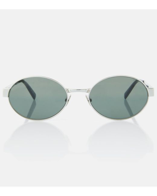 Saint Laurent Metallic Sl 692 Oval Sunglasses