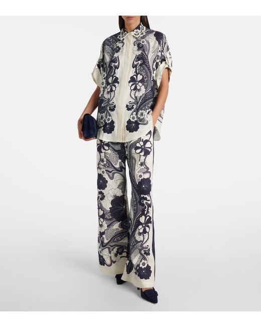 Pantaloni Mickey A Gamba Larga di ALÉMAIS in White