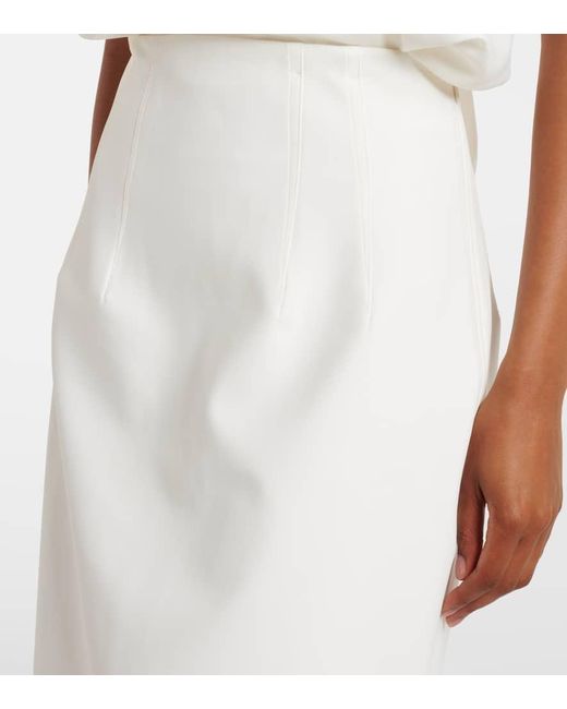 Adriana Degreas White Coquille De Mer Maxi Skirt