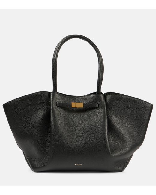 DeMellier London Black The New York Small Leather Tote Bag