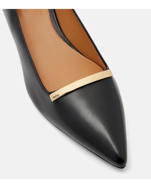 Tod's Blue 40 Leather Pumps