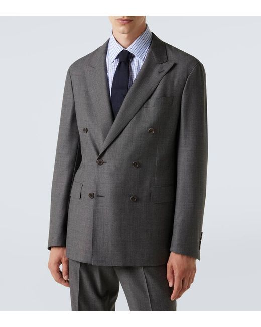 Costume Monza Db En Laine Vierge Canali pour homme en coloris Gray