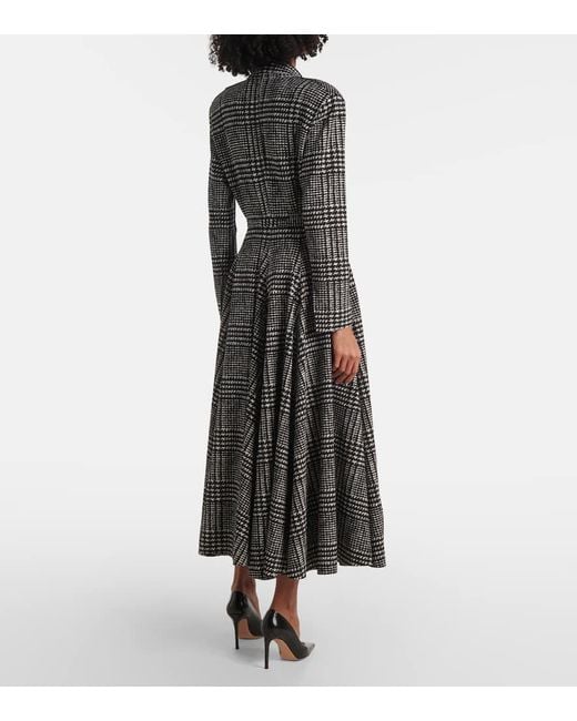 Norma Kamali Gray Belted Jersey Midi Dress
