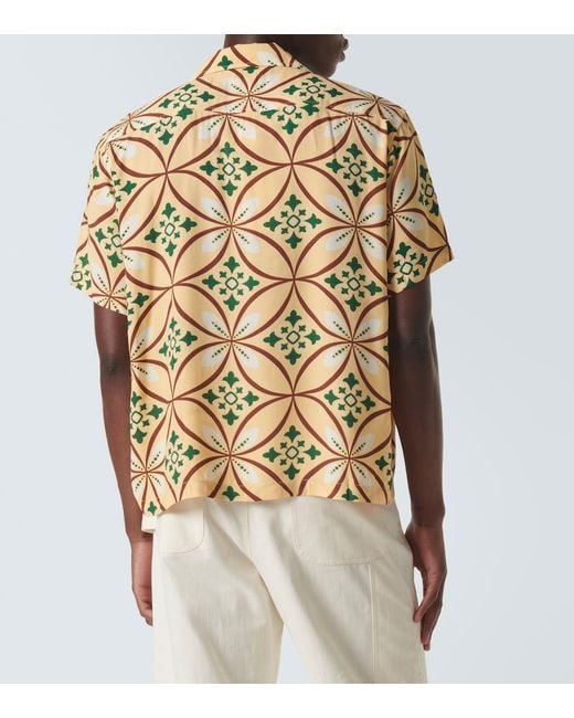 Camisa De Bolos Greer Estampada Bode de hombre de color Metallic