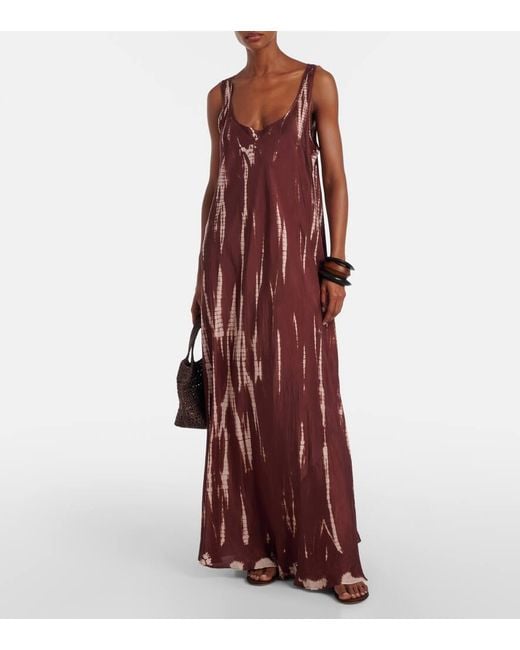 Anna Kosturova Red Maxikleid Aus Seide
