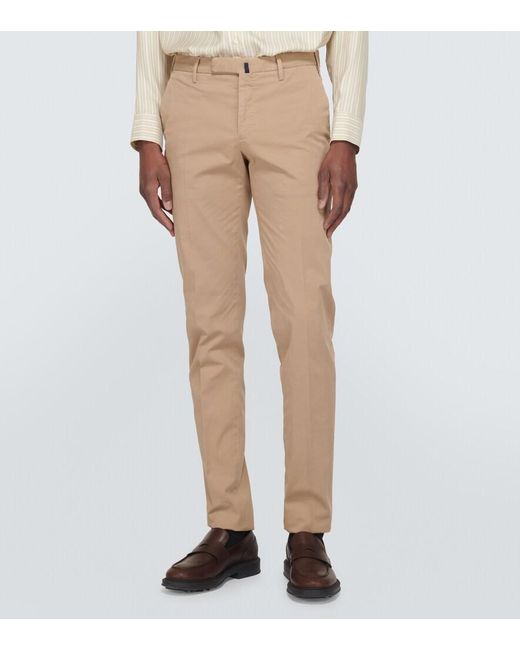 Slowear Natural Cotton-Blend Slim Pants for men