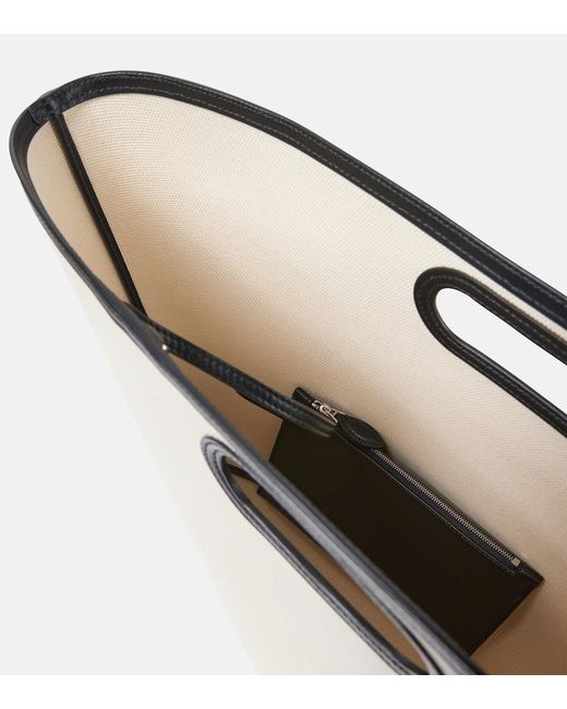 Alaïa White Folded Large Leather Tote Bag
