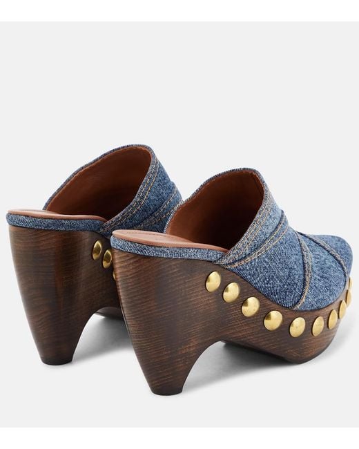 Alaïa Blue Alaïa Le Sabot Clogs