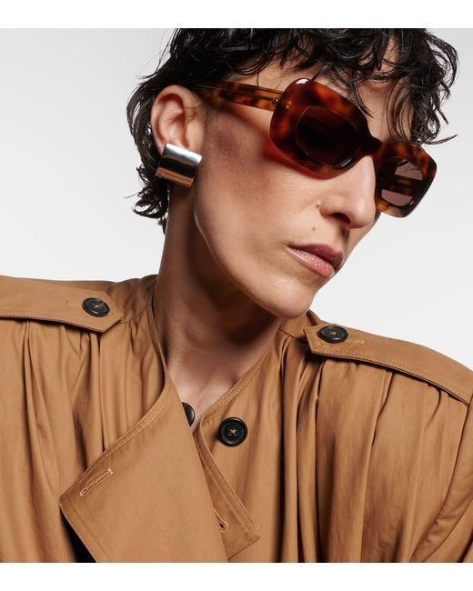 Khaite Brown X Oliver Peoples 1966C Rectangular Sunglasses
