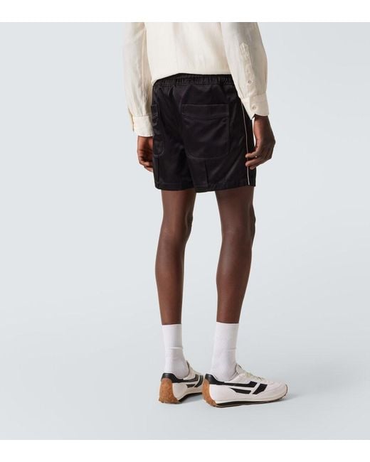 Tom Ford Black Satin Shorts for men