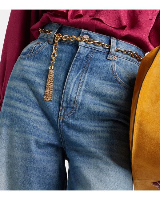 Chloé Metallic Embellished Chain Belt