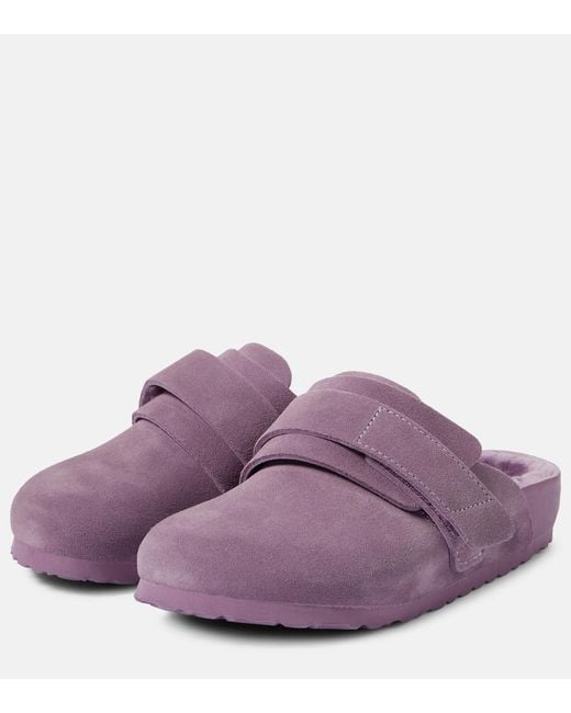 Birkenstock Purple X Tekla Nagoya Suede Slippers