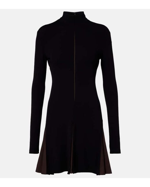 Ferragamo Black Turtleneck Minidress