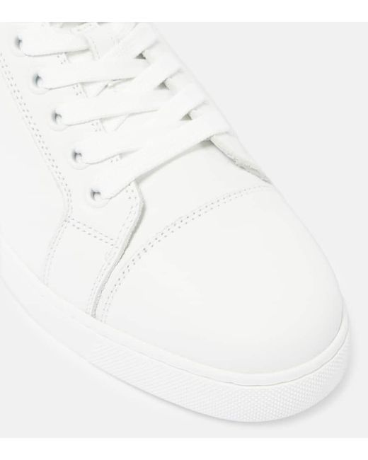 Christian Louboutin White Fun Louise Junior Sneakers Aus Leder