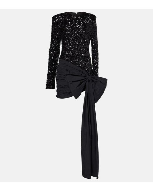 ROTATE BIRGER CHRISTENSEN Black Minikleid Mit Pailletten