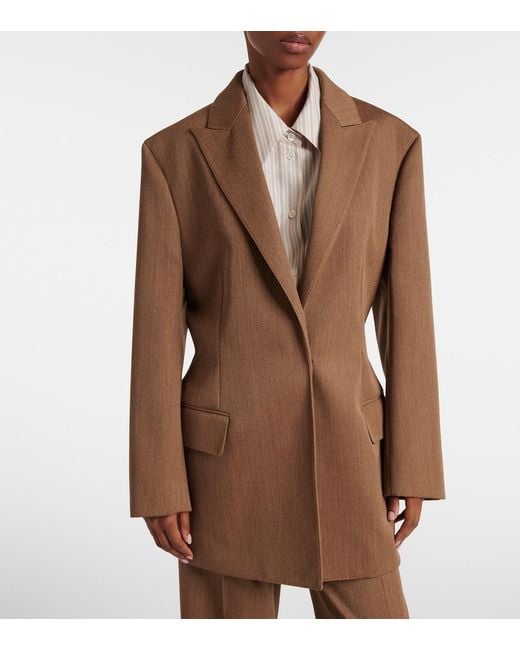 FFORME Brown Malina Virgin Wool Blazer
