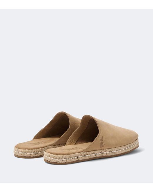 Ancient Greek Sandals White Fimos Leather Espadrille Mules for men