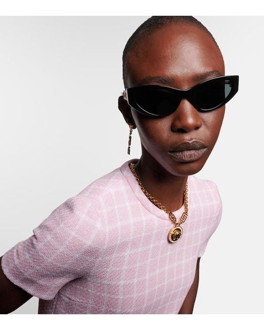 Versace Gray Medusa Cat-Eye Sunglasses