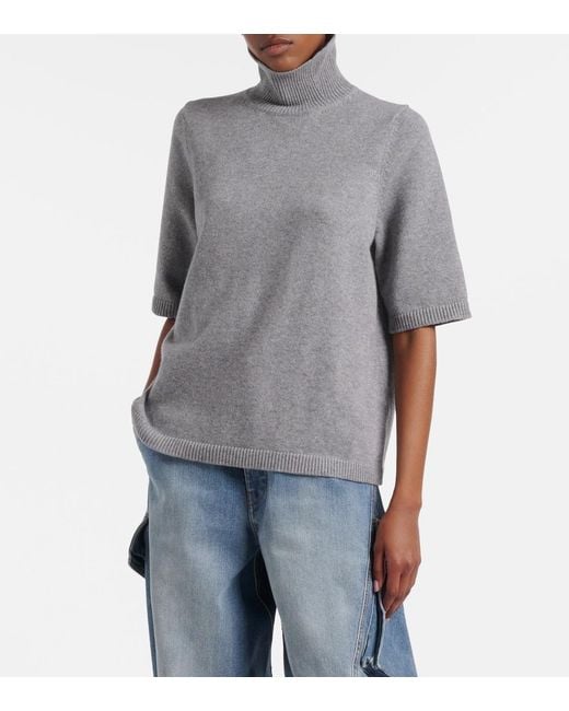 Alaïa Gray Cashmere And Wool-Blend Sweater