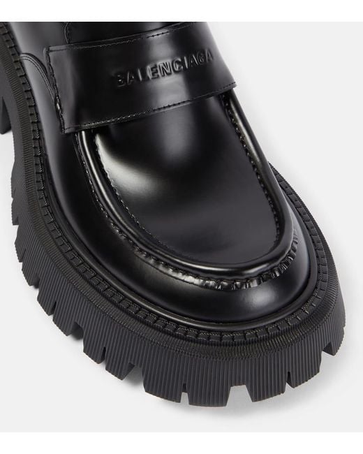Balenciaga Black Tractor Loafer
