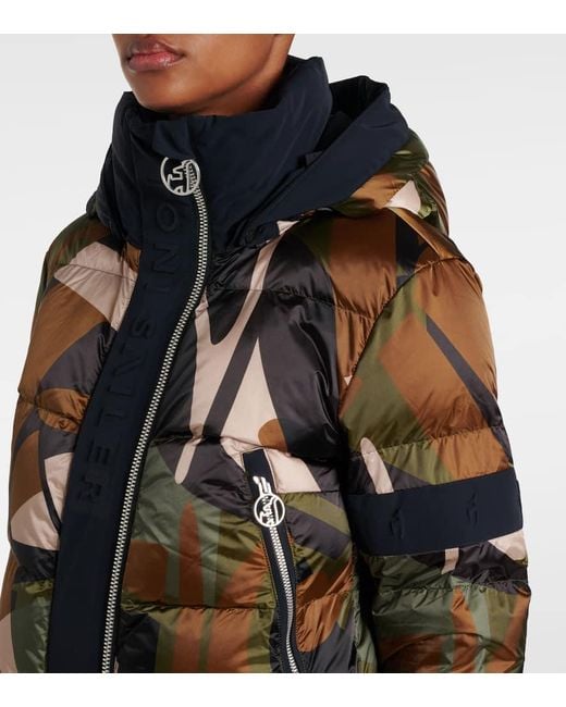 Toni Sailer Black Bedruckte Skijacke Loretta
