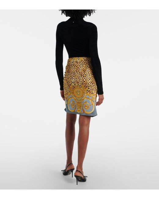 Minigonna di Versace in Multicolor