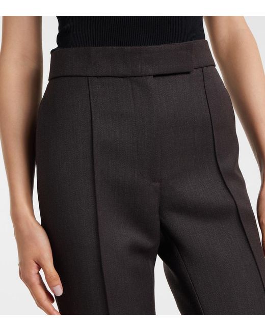 Alex Perry Black High-Rise Flared Pants