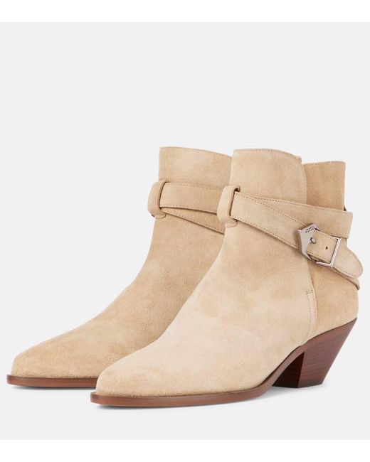 Isabel Marant Natural Deivy 50 Suede Ankle Boots