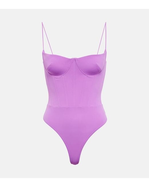 Alex Perry Purple Body Carsen