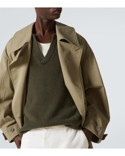 arch4 Green Mr Clifton Gate Cashmere Polo Sweater for men