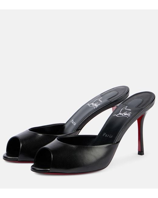 Christian Louboutin Black Me Dolly 100 Patent Sandal